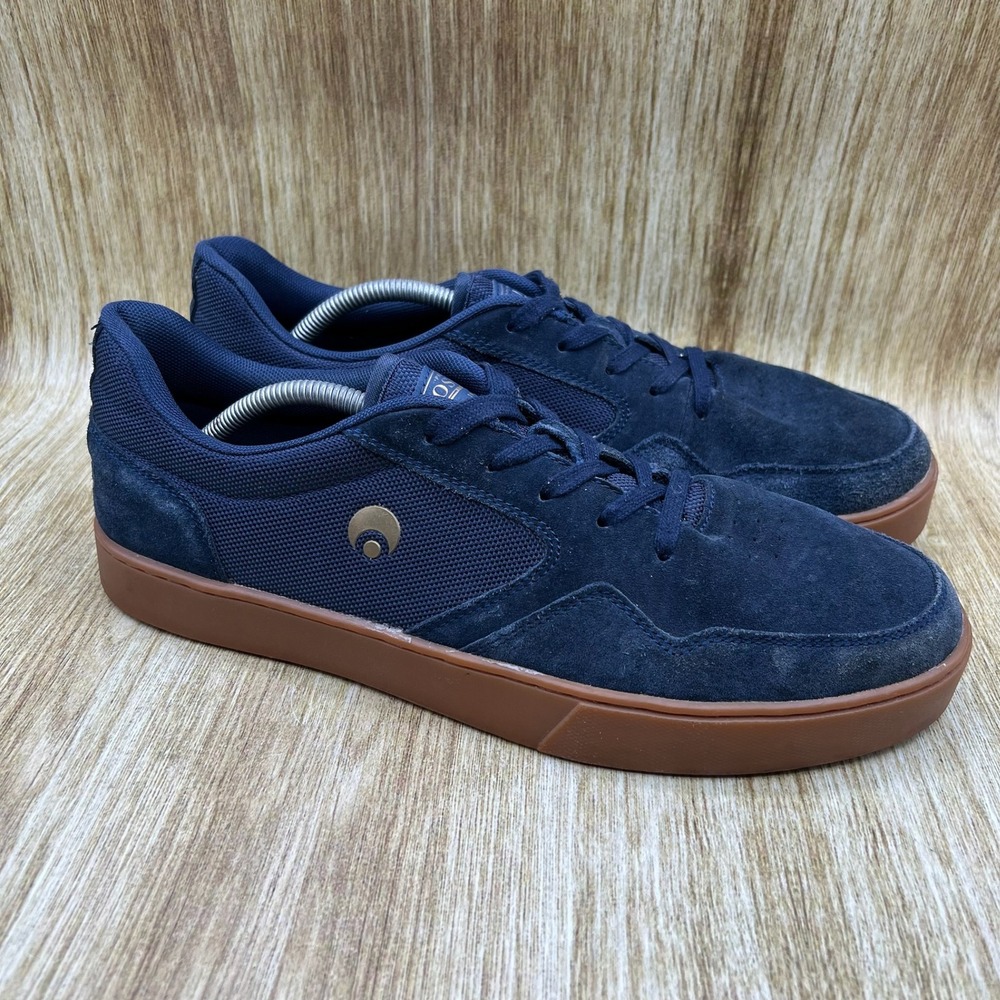 Osiris Flex Men's Size 12 Navy‎ Suede Gum Casual Skateboarding Shoes Sneakers